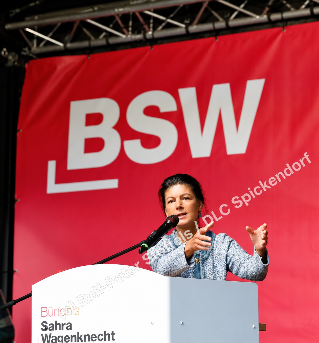 BSW Wahlkampfveranstaltung in Halle